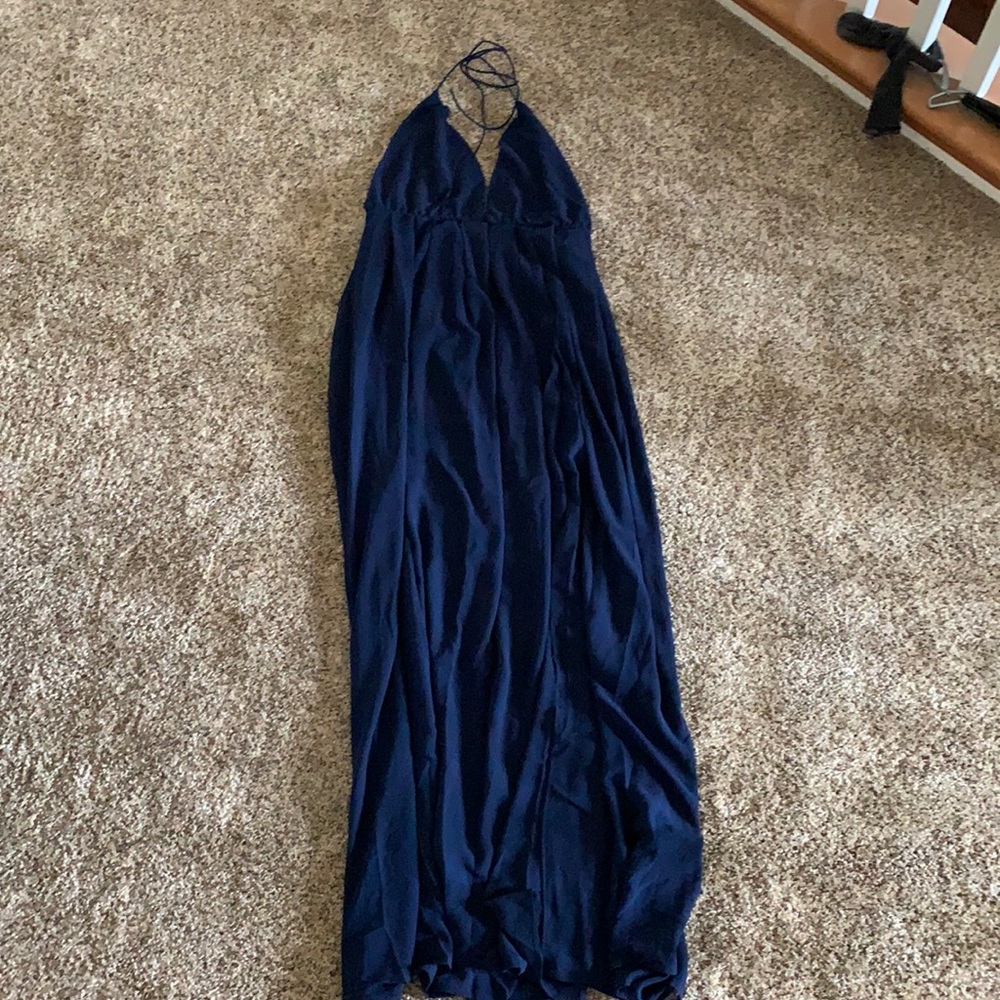 Beautiful navy blue maxi dress